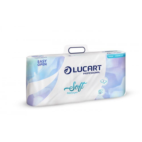 Toalettpapír 2 rétegű kistekercses 10 tekercs Lucart Soft fehér 811C09
