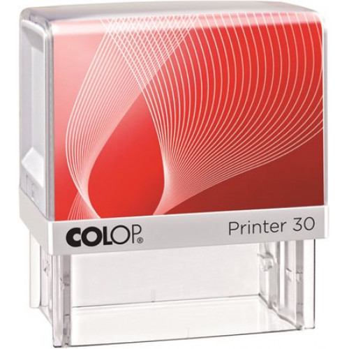 Bélyegző Colop Printer IQ 30 fehér ház - fekete párnával