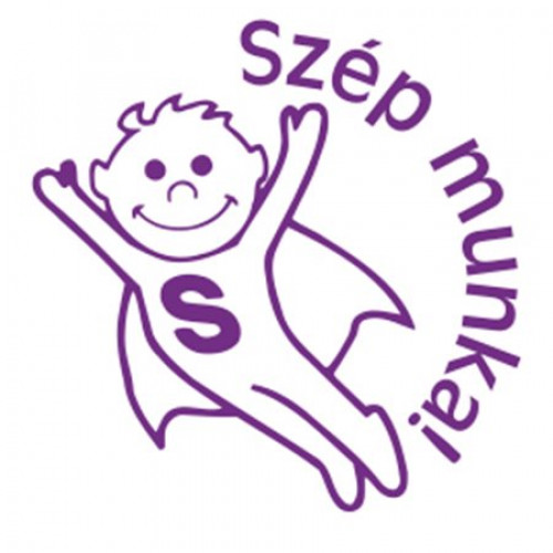 Colop Bélyegző motivációs Szép munka!N43-kék lila