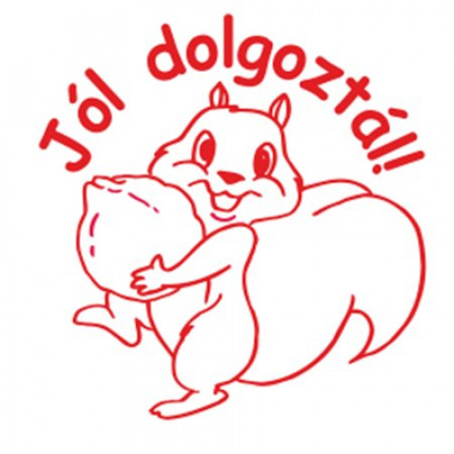 Colop Bélyegző motivációs Jól dolgoztál!N43-kék piros