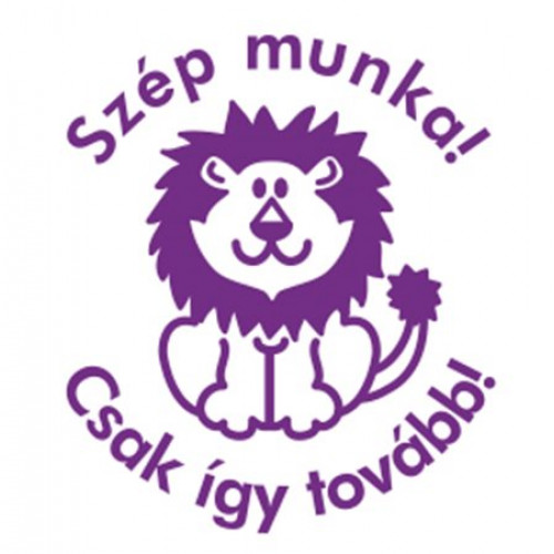 Bélyegző motivációs Szép munka! Csak így tovább! Colop N43-kék lila