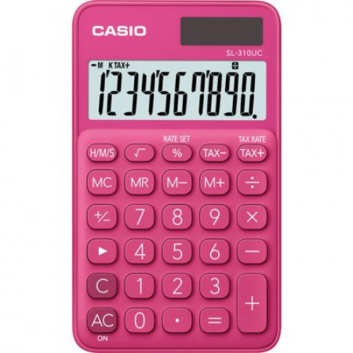 Zsebszámológép 10 számjegy Casio SL 310 rózsaszín