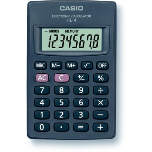 Zsebszámológép 8 számjegy Casio HL-4T