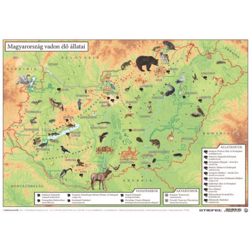 Könyökalátét kétoldalas A3 Stiefel Magyarország vadon élő állatai / Magyarország állatvilága