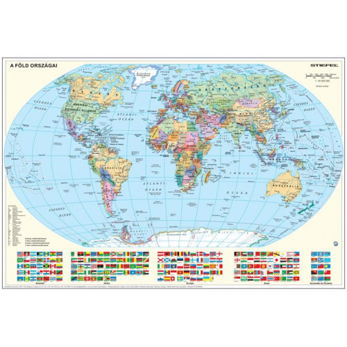 Könyökalátét kétoldalas Stiefel Föld országai/Gyermek-világtérkép