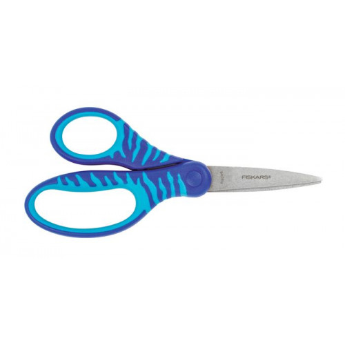 Olló iskolai 15cm Fiskars Softgrip kék