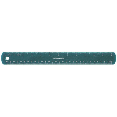 Vonalzó iskolai 30cm Fiskars kék csillámos