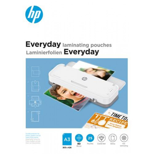 HP Meleglamináló fólia 80 mikron A3 fényes 25dbEveryday
