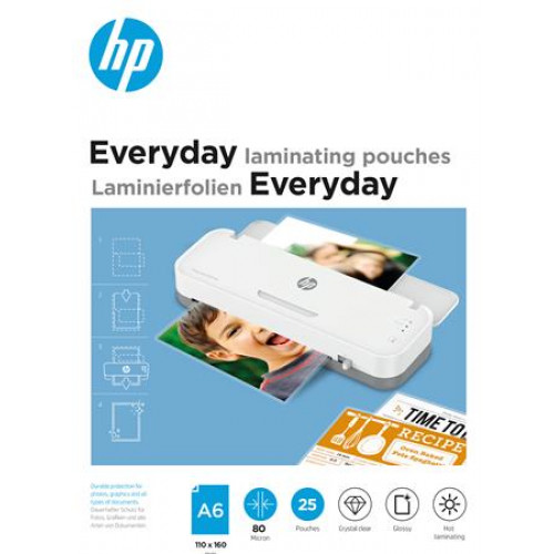 HP Meleglamináló fólia 80 mikron A6 fényes 25dbEveryday
