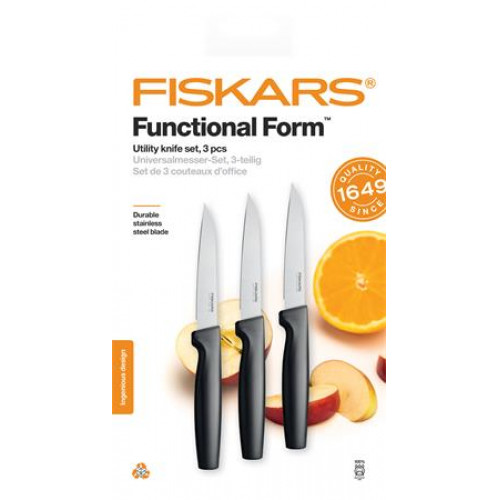 Késkészlet általános 11cm Fiskars Functional Form fekete