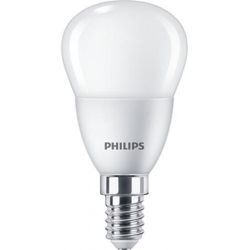 LED izzó E14 kis gömb P45 5W 470lm 6500K Philips CorePro