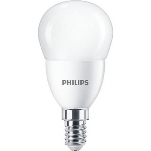 LED izzó E14 kis gömb P48 7W 806lm 6500K Philips CorePro