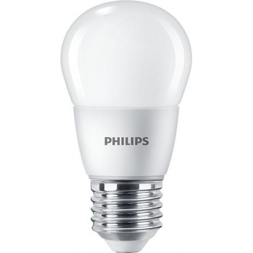 LED izzó E27 kis gömb P48 7W 806lm 4000K Philips CorePro