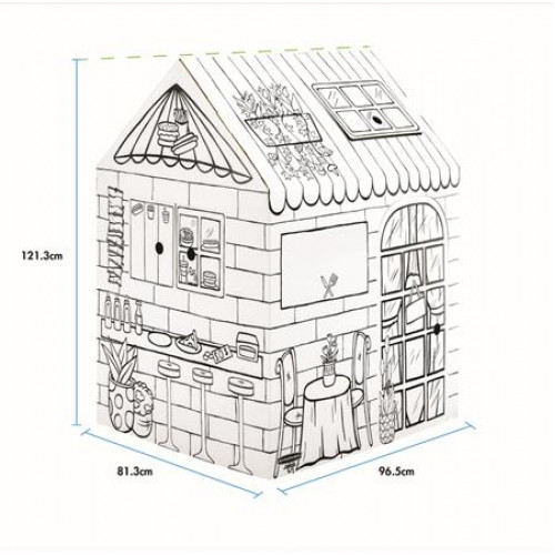 Színezhető karton játszóház Fellowes BANKERS BOX Playhouse finomságok/ételek vegyes minta