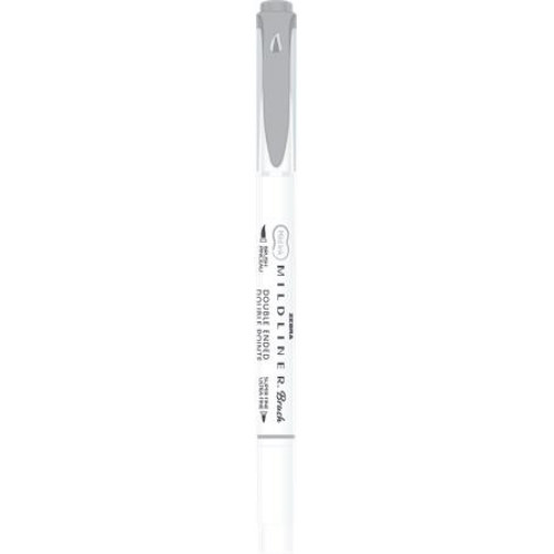 Ecsetirón kétvégű Zebra Mildliner Cool & Refined szürke