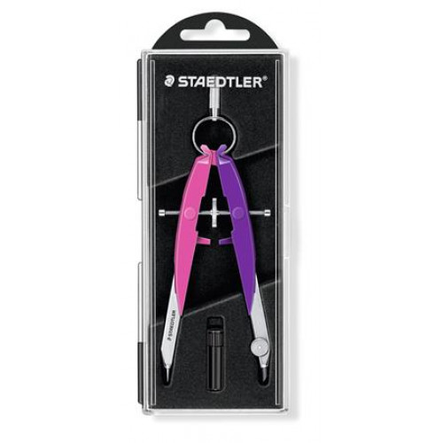 Körző készlet precíziós 2 darabos Staedtler Mars Comfort 556 neon rózsaszín/lila