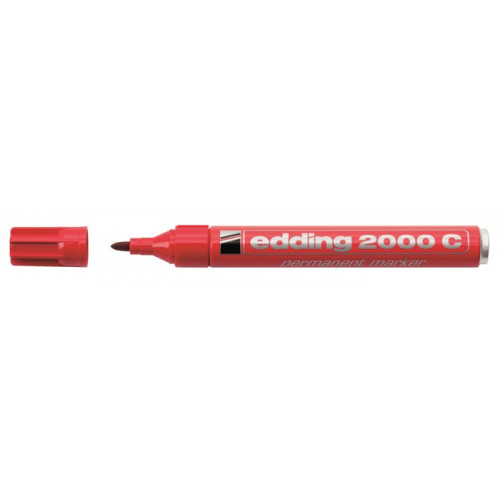 Alkoholos marker 1,5-3mm kúpos Edding 2000 piros