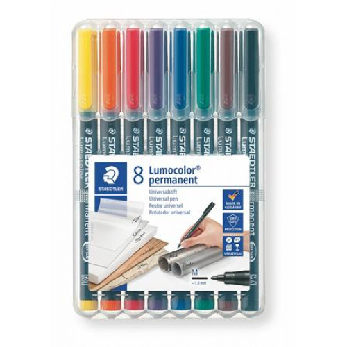 Alkoholos marker készlet OHP 1mm Staedtler 317 M 8 különböző szín