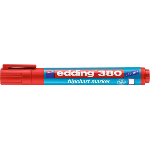 Flipchart marker 1,5-3mm kúpos Edding 380 piros