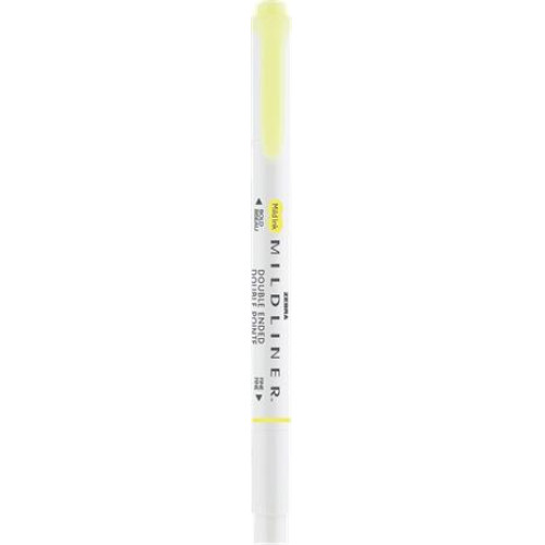 Szövegkiemelő 1-3,5mm kétvégű Zebra Mildliner Fluorescent sárga