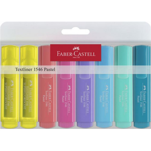 Szövegkiemelő készlet 1-5mm Faber-Castell 1546 pastell 8 különböző szín