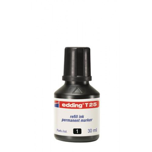 Utántöltő alkoholos markerhez Edding T25 fekete