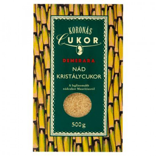 Kristálycukor 0,5kg NÁD barna Golden sugar