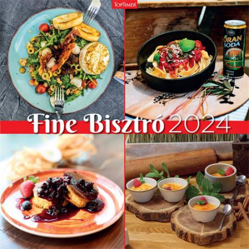 Naptár fali Toptimer Fine bistro (2024)