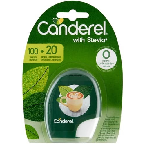 Édesítőtabletta Canderel STEVIA 100+20db