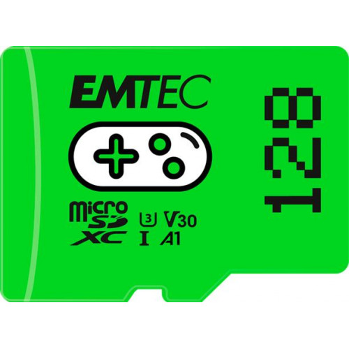 Memóriakártya microSD 128GB UHS-I/U3/V30/A1 Emtec Gaming