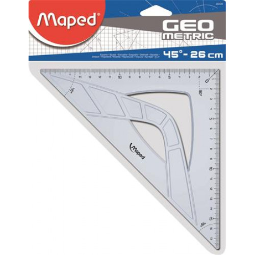 Háromszög vonalzó műanyag 45 26cm Maped Geometric
