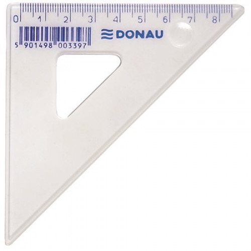 Háromszög vonalzó műanyag 45 8,5cm Donau