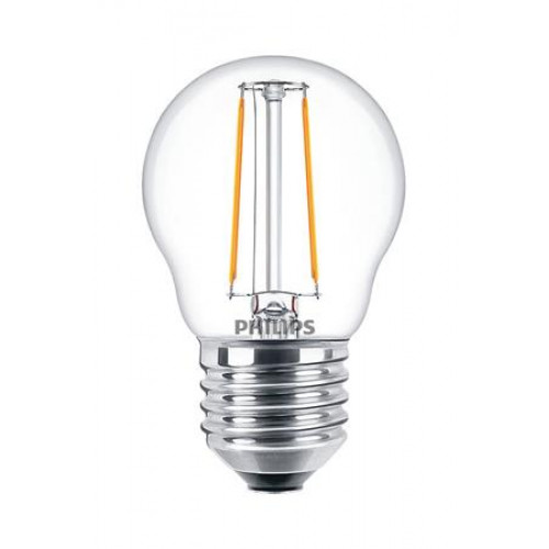 LED izzó E27 kisgömb P45 2W 250lm 2700K Philips CorePro