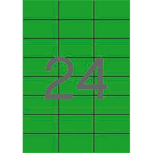 Etikett 70x37mm színes Apli zöld 480 etikett/csomag