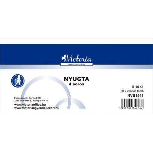 Nyugta 4 soros 50x2 Victoria B.15-41