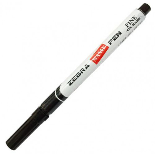 Alkoholos marker 1,5mm kúpos Zebra Name Pen Fine fekete