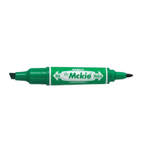 Alkoholos marker 2,0/4,0mm kúpos/vágott kétvégű Zebra Hi-Mckie zöld