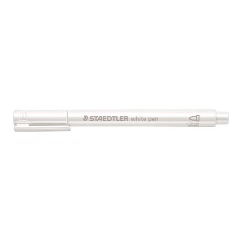 Dekormarker 1-2mm kúpos Staedtler 8323 fehér