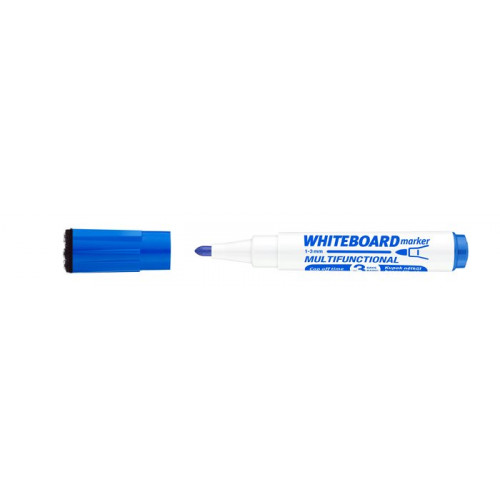 Tábla- és flipchart marker 1-3mm multifunkciós Ico Markeraser kék