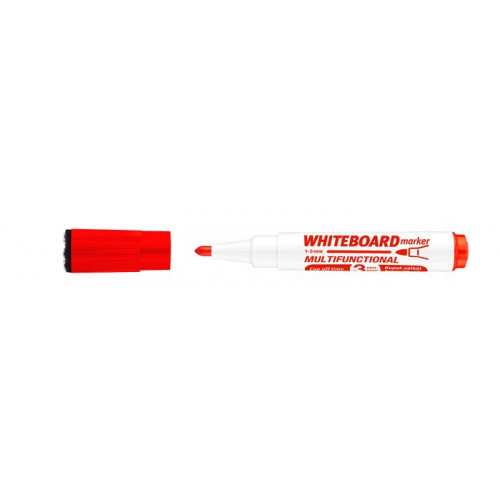 Tábla- és flipchart marker 1-3mm multifunkciós Ico Markeraser piros