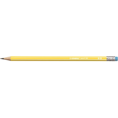 Grafitceruza radírral HB hatszögletű Stabilo Pencil 160 sárga