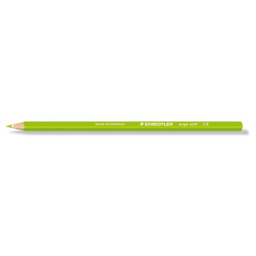 Színes ceruza háromszögletű Staedtler Ergo Soft 157 világoszöld