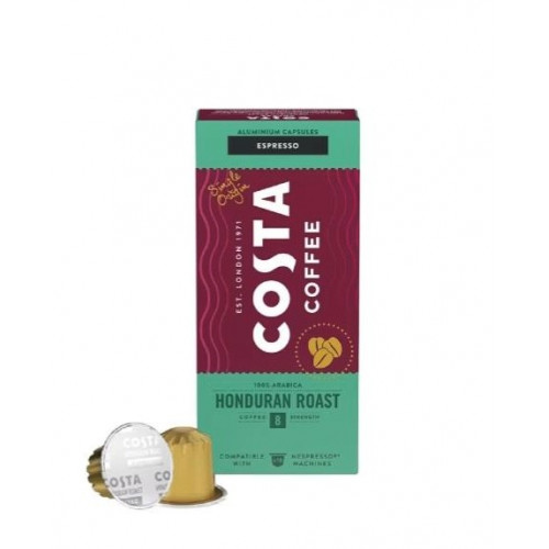 Kávékapszula 10db Nespresso kompatibilis Costa HONDURAS ESPRESSO 100 Arabica