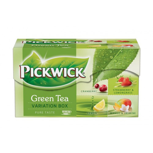 Zöld tea 20x2g Pickwick Variációk kókusz,vörösáfonya,mangó-jázmin,eper-citromfű