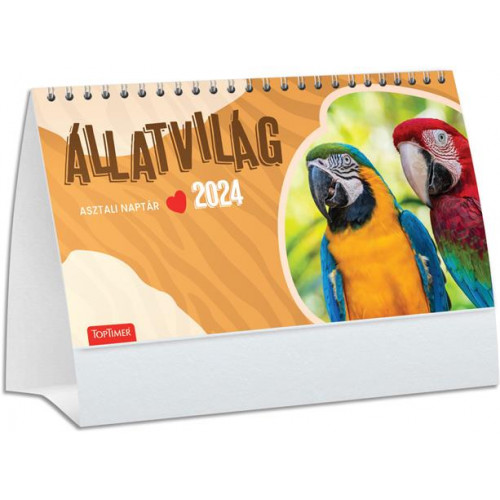 Naptár asztali álló Toptimer Állatvilág (2024)