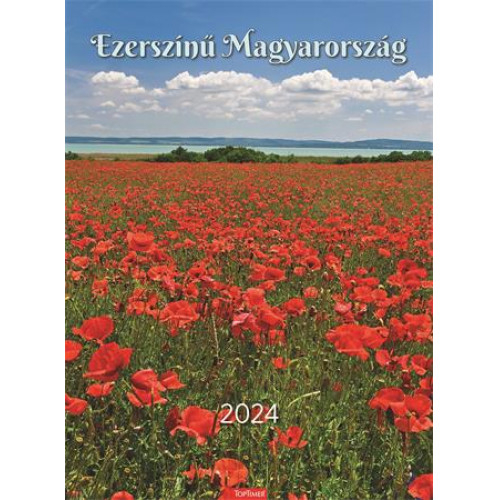 Naptár fali Toptimer Ezerszínű Magyarország (2024)