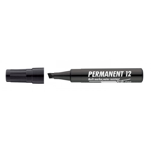 Alkoholos marker 1-4mm vágott Ico Permanent 12 fekete