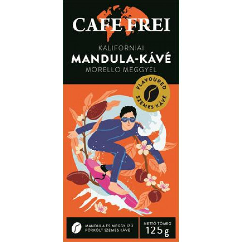 Kávé pörkölt szemes 125g Cafe Frei Kaliforniai mandula morello meggyel