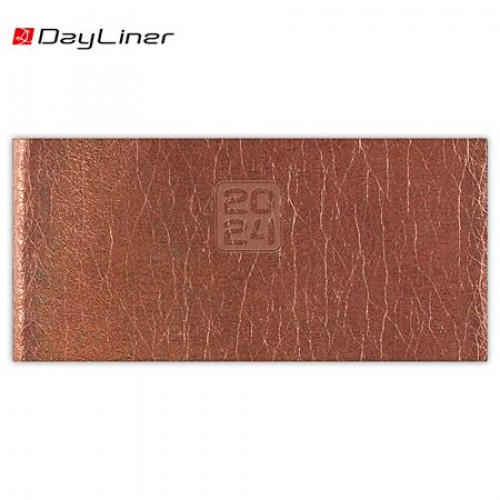 Zsebnaptár fekvő elrendezésű Dayliner Mirror bronz