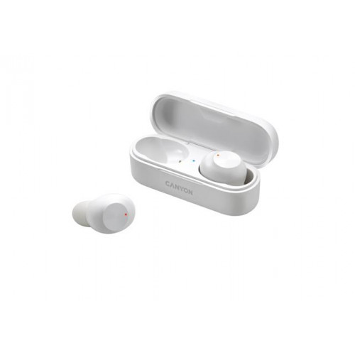Fülhallgató TWS vezeték nélküli Bluetooth 5.0 Canyon TWS-1 fehér